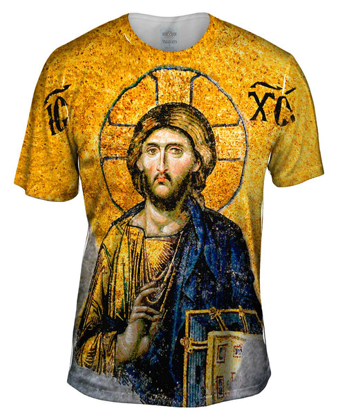 "Christian Orthodox Jesus Gold Hagia Sophia" Mens T-Shirt