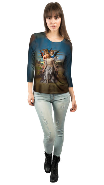 "Christ As The Suffering Redeemer"&nbsp;Womens 3/4 Sleeve