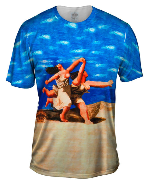 Pablo Picasso - "Two Women Running on the Beach" (1922) Mens T-Shirt