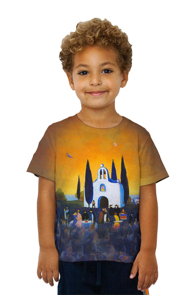 Kids Salvador Dali - "Romeria Pilgrimage" (1921) Kids T-Shirt