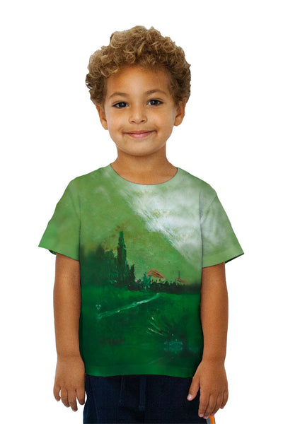 Kids Salvador Dali - "Landscape near Figueras" (1910) Kids T-Shirt