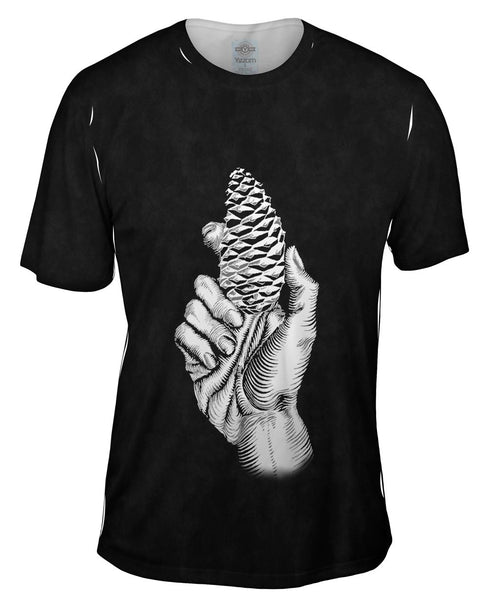 M.C.Escher - "Hand with Fir Cone" (1921) Mens T-Shirt