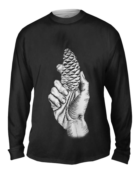 M.C.Escher - "Hand with Fir Cone" (1921) Mens Long Sleeve