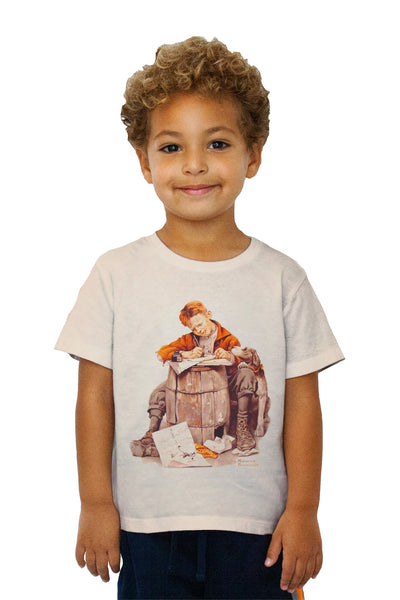 Kids Norman Rockwell - "Little Boy  Writing a Letter" (1920)&nbsp;Kids T-Shirt
