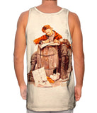 Norman Rockwell - "Little Boy  Writing a Letter" (1920)