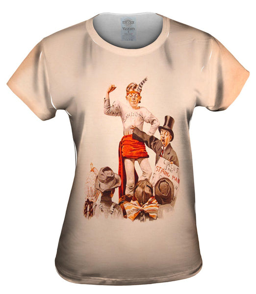 Norman Rockwell - "The Circus Barker" (1916) Womens Top