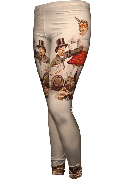 Norman Rockwell - "The Circus Barker" (1916)&nbsp;Womens Leggings