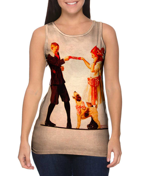 M.C.Escher - "Plane Filling Motif with Human Figures" (1921)&nbsp;Womens Tank Top
