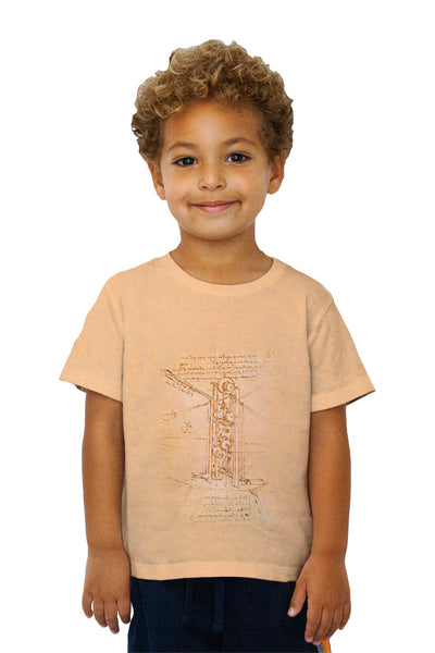 Kids Leonardo DaVinci - "Flying Machine" (1487) Kids T-Shirt