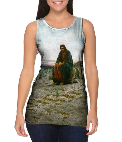 Ivan Kramskoi - "Christ In The Desert" (1883) Womens Tank Top