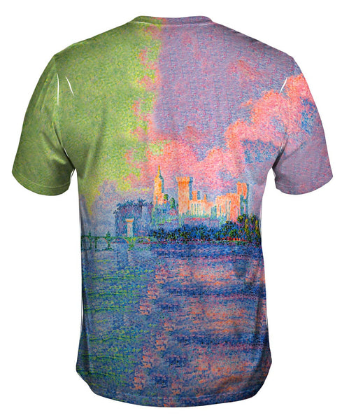 Paul Signac - "The Papal Palace at Avignon" (1900)&nbsp;Mens T-Shirt