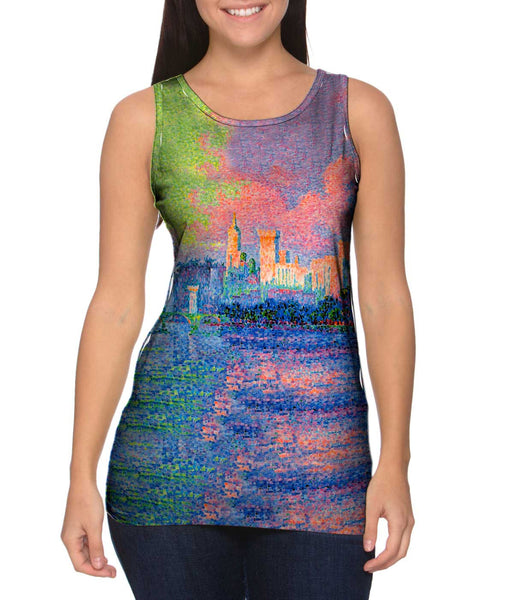 Paul Signac - "The Papal Palace at Avignon" (1900)&nbsp;Womens Tank Top