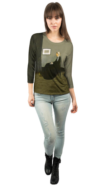 James Abbott Whistler - "Whistlers Mother" (1871)&nbsp;Womens 3/4 Sleeve