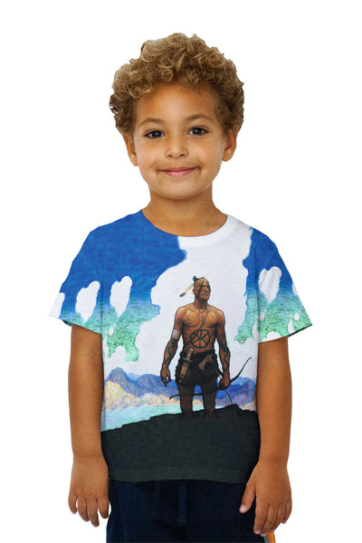 Kids NC Wyeth - "Last of the Mohicans" (1919)&nbsp;Kids T-Shirt