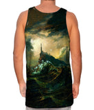 Carl Blechen - "Stormy Sea with Lighthouse" (1826)