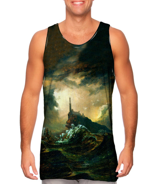 Carl Blechen - "Stormy Sea with Lighthouse" (1826)&nbsp;Mens Tank Top