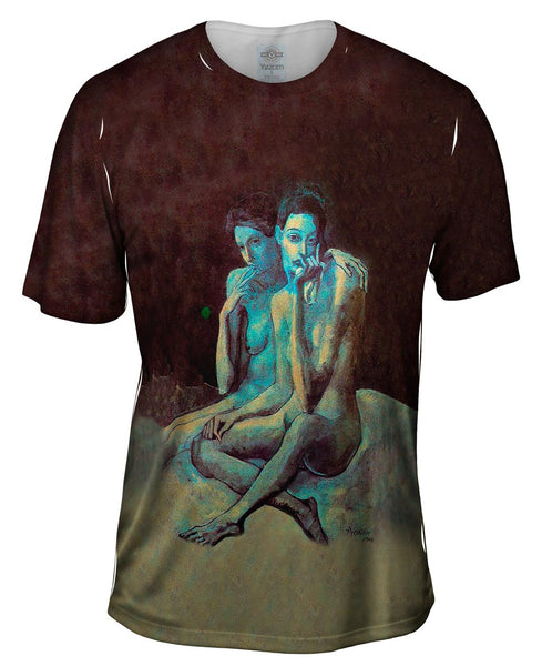 Pablo Picasso - "Two Friends" (1904) Mens T-Shirt