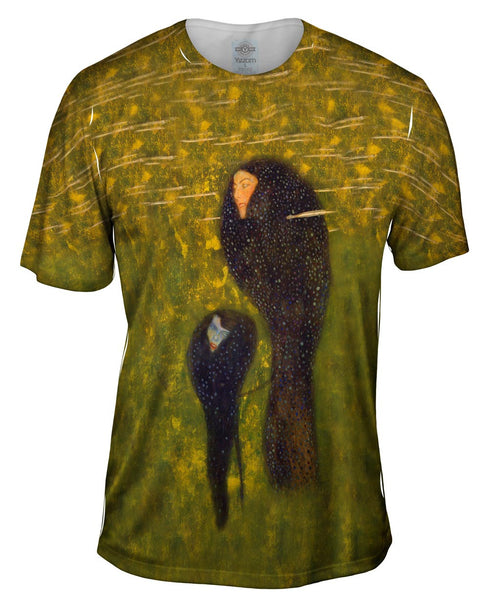 Gustav Klimt - "Mermaids Whitefish" (1899) Mens T-Shirt