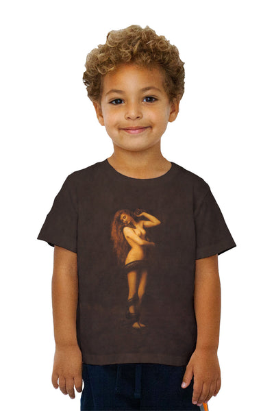 Kids John Collier - "Lilith" (1887) Kids T-Shirt