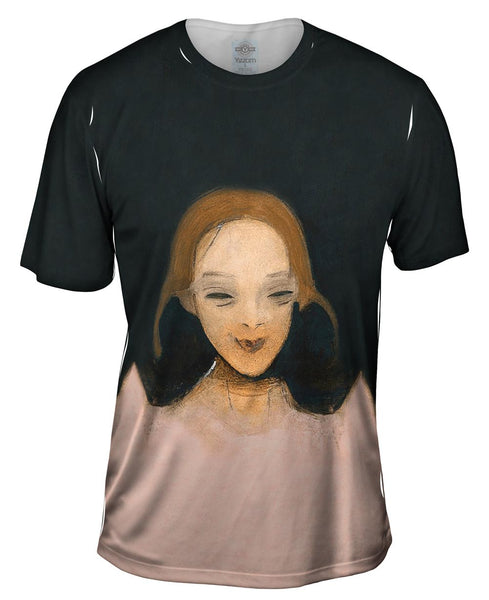 Helene Schjerfbeck - "Smiling Girl" (1921) Mens T-Shirt