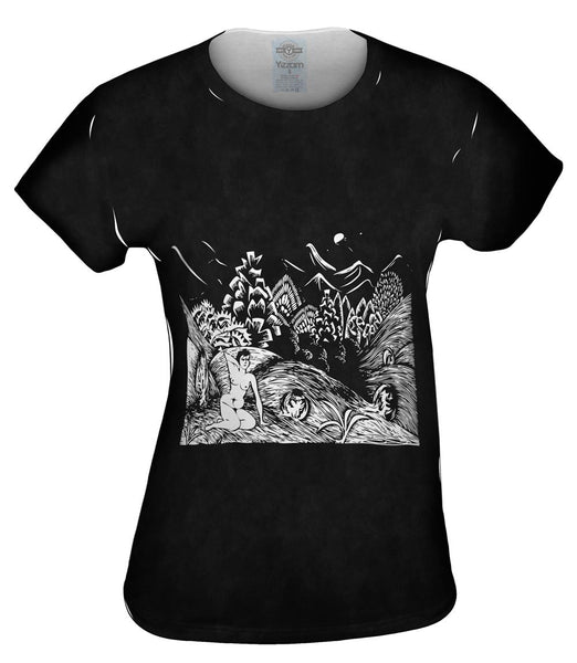 M.C.Escher - "Female Nude in a Landscape" (1919)&nbsp;Womens Top