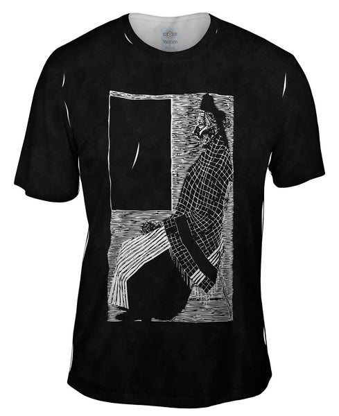 M.C.Escher - "Seated Old Woman" (1920) Mens T-Shirt