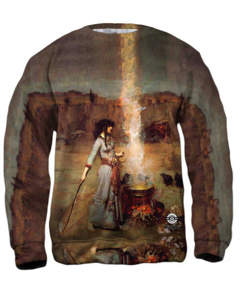 John William Waterhouse - "Magic Circle" (1886) Mens Sweatshirt