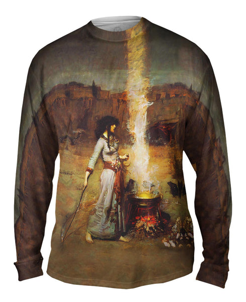 John William Waterhouse - "Magic Circle" (1886) Mens Long Sleeve