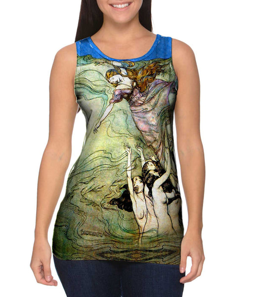 Arthur Rackham - "Great Escape" (1909) Womens Tank Top