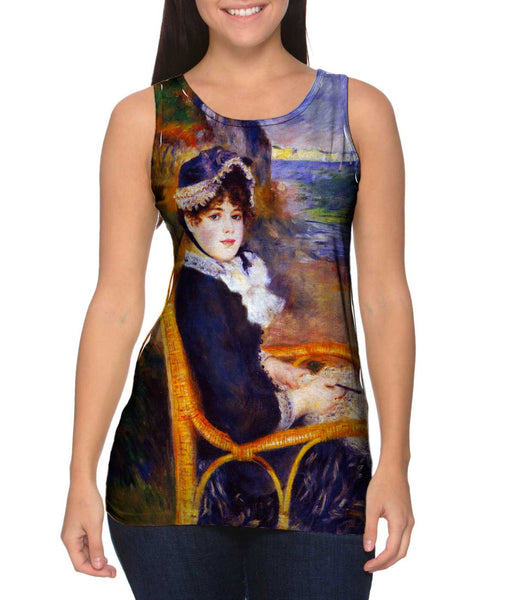 Pierre Auguste Renoir - "By The Seashore" (1883) Womens Tank Top