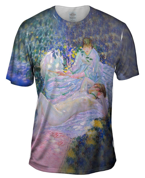 Frederick Carl Frieseke - "Summer" (1914) Mens T-Shirt