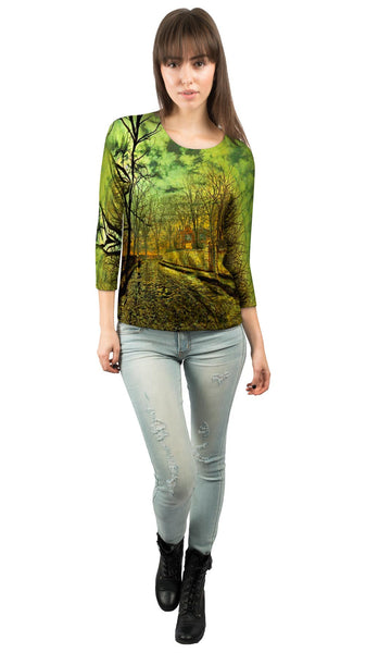 John Atkinson Grimshaw - "November" (1879)&nbsp;Womens 3/4 Sleeve