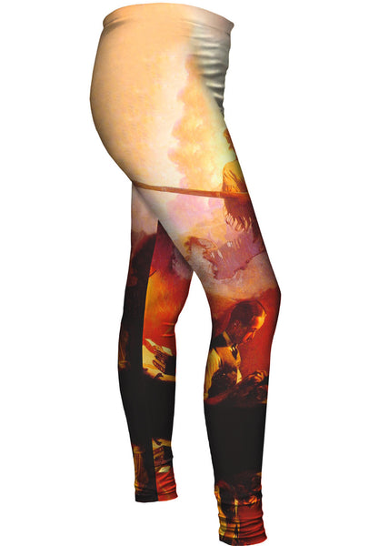 Norman Rockwell - "Daniel Boone Comes to Life on the Underwood Portable" (1923)&nbsp;Womens Leggings