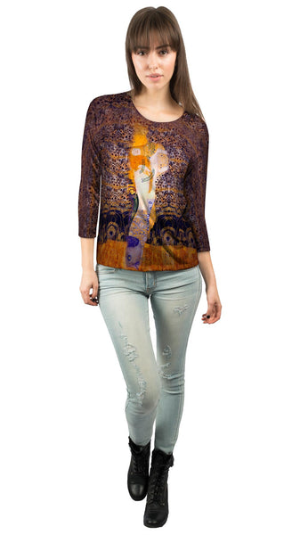 Gustav Klimt - "Water Serpents I" (1907) Womens 3/4 Sleeve