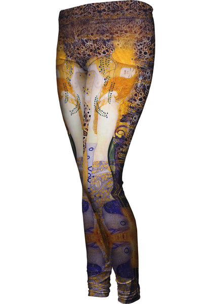 Gustav Klimt - "Water Serpents I" (1907) Womens Leggings