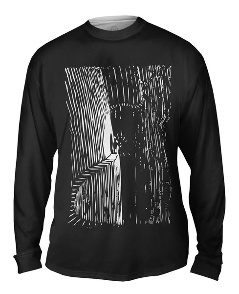 M.C.Escher - "Flor de Pascua Never Think Before You Act" (1921) Mens Long Sleeve