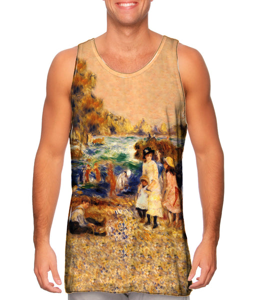 Pierre Auguste Renoir - "Beach Scene" (1883)&nbsp;Mens Tank Top