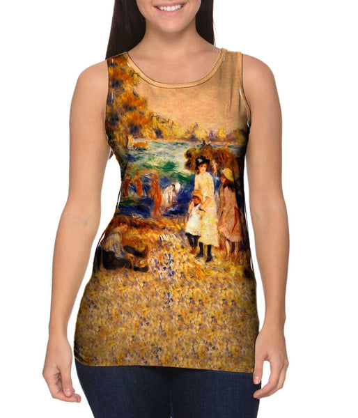 Pierre Auguste Renoir - "Beach Scene" (1883)&nbsp;Womens Tank Top