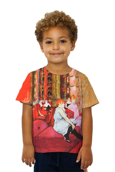 Kids Henri de Toulouse Lautrec - "Salon at the Rue des Moulins" (1894)&nbsp;Kids T-Shirt