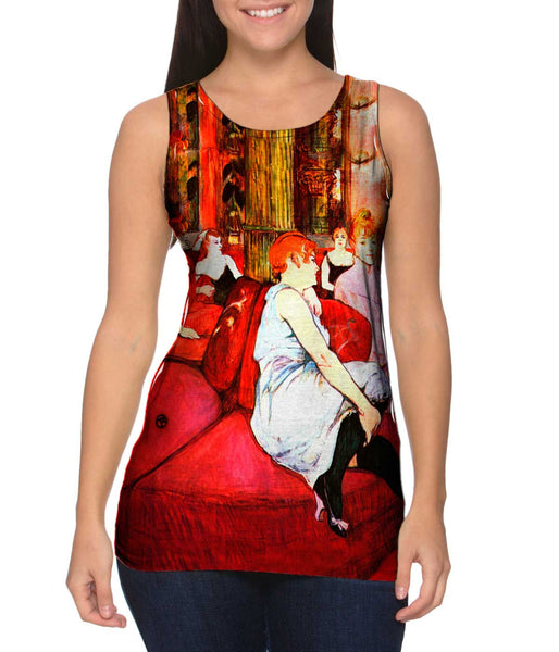 Henri de Toulouse Lautrec - "Salon at the Rue des Moulins" (1894)&nbsp;Womens Tank Top