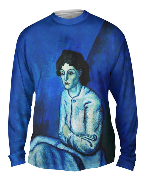 Pablo Picasso - "Woman with Folded Arms" (1902) Mens Long Sleeve