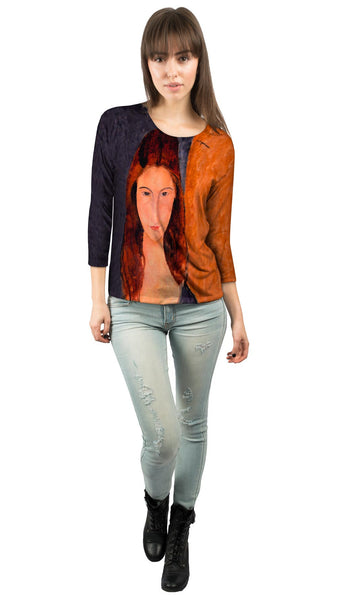 Amedeo Modigliani - "Jeanne Hebuterne" (1919)&nbsp;Womens 3/4 Sleeve