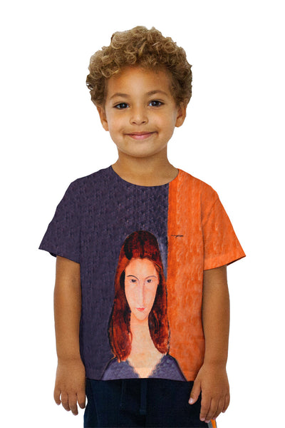 Kids Amedeo Modigliani - "Jeanne Hebuterne" (1919)&nbsp;Kids T-Shirt