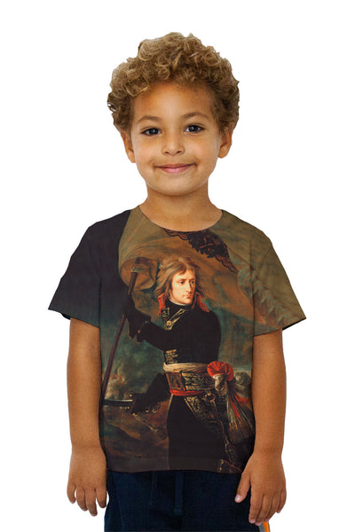 Kids Baron Antoine Jean Gros - "Napoleon Bonaparte on the Bridge at Arcole" (1801) Kids T-Shirt