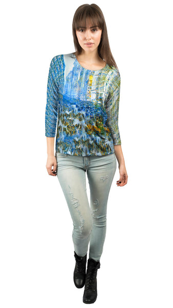 Frederick Childe Hassam - "Fifth Avenue in Winter" (1919)&nbsp;Womens 3/4 Sleeve