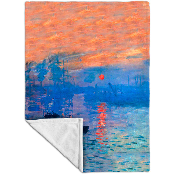 Claude Monet - "Impression Sunrise" (1873) Velveteen (MicroFleece)