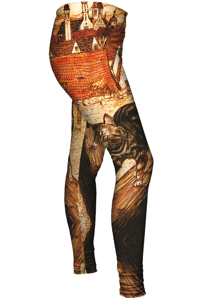 Arthur Rackham - "Grimms Fairy Tales Illustration 2 Cat" (1909)&nbsp;Womens Leggings