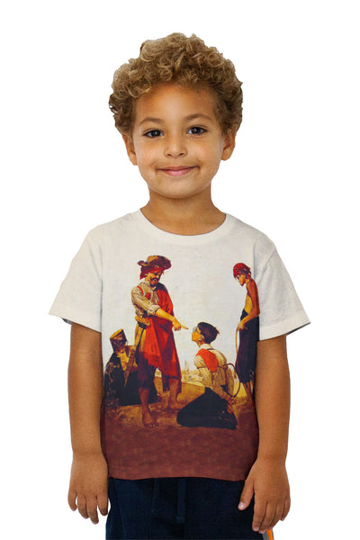 Kids Norman Rockwell - "Cousin Reginald Plays Pirate" (1917)&nbsp;Kids T-Shirt