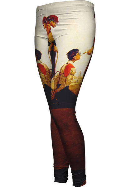 Norman Rockwell - "Cousin Reginald Plays Pirate" (1917)&nbsp;Womens Leggings
