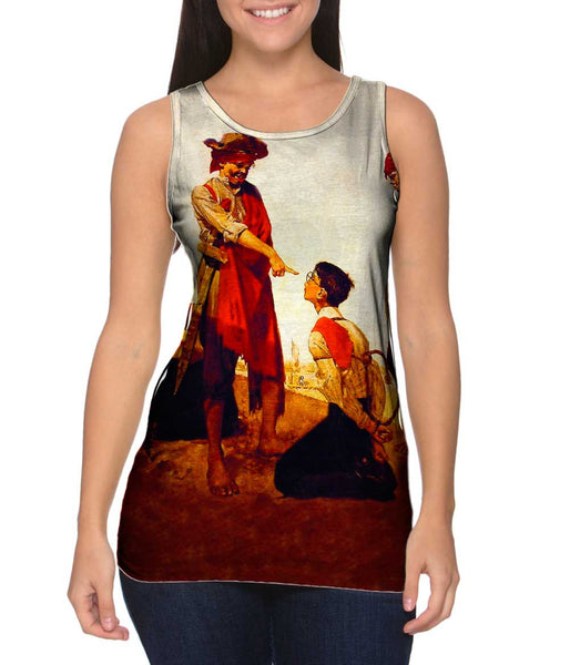 Norman Rockwell - "Cousin Reginald Plays Pirate" (1917)&nbsp;Womens Tank Top
